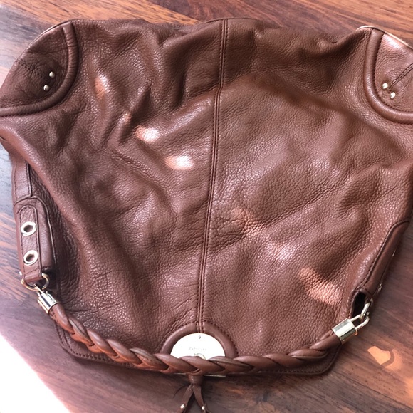 Bebe Cognac Fringe Handbag - Picture 2 of 2